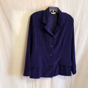 Plus Size Dena Lauren Purple jacket.